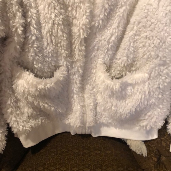 EUC PJ Salvage faux fur teddy bear jacket. Sz L. - Picture 3 of 8